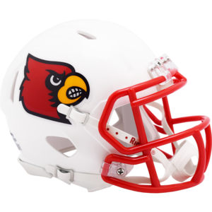 Louisville Cardinals White Mini Speed